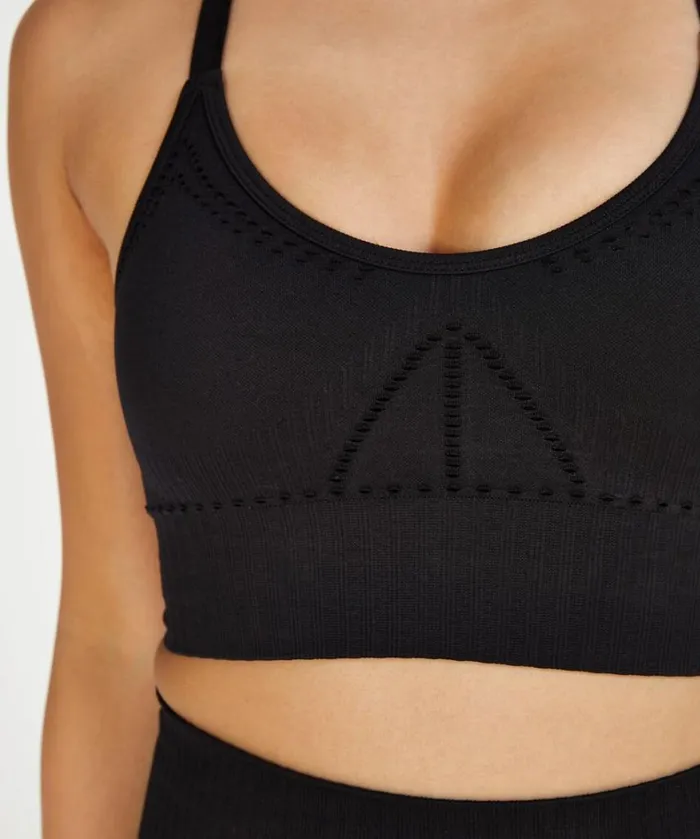 Hunkemller HKMX Sports Bra The Comfort Level 1 8211 Black Black 8211 Women