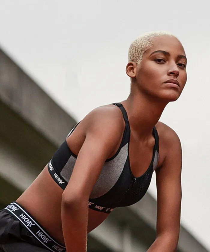 Hunkemller HKMX Sports Bra The Pro Level 3 8211 Gray Gray 8211 Women