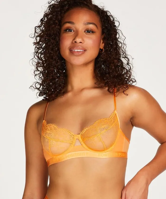 Hunkemller Honey NonPadded Underwired Bra 8211 Orange Orange 8211 Women