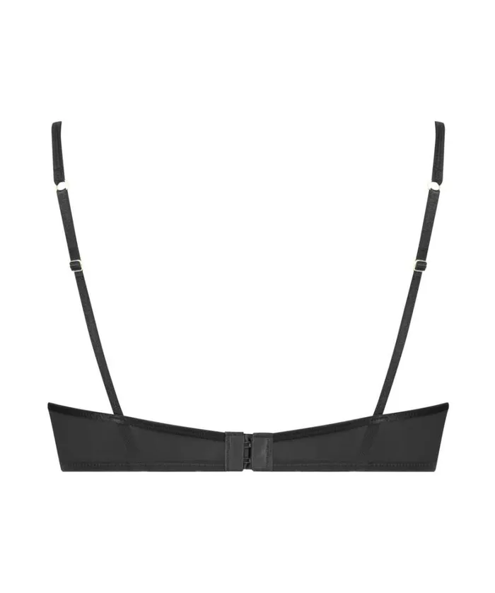 Hunkemller Iggy HalfPadded Cup Underwired Longline Bra 8211 Black Black 8211 Women