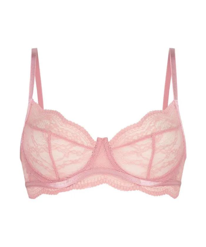 Hunkemller Isabelle NonPadded Underwired Bra 8211 Pink Pink 8211 Women