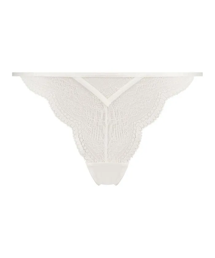 Hunkemller Isabelle Thong 8211 White White 8211 Women Hunkemller Isabelle Thong 8211 White White 8211 Women