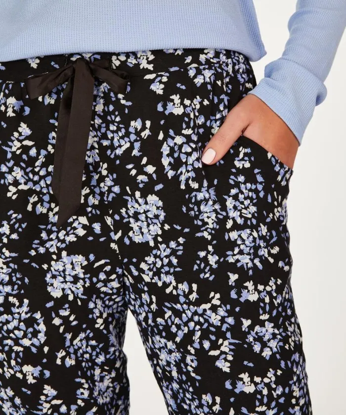 Hunkemller Jersey Pyjama Pants 8211 Black Black 8211 Women