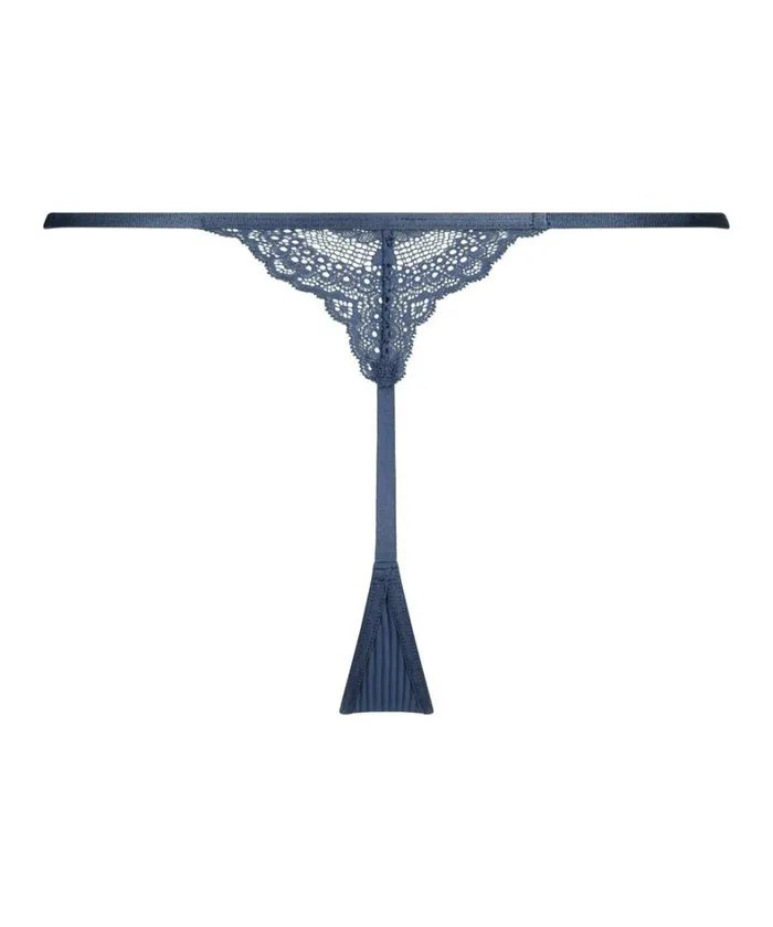 Hunkemller Kaiden High Leg Thong 8211 Blue Blue 8211 Women