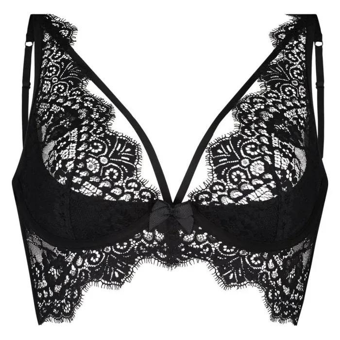 Hunkemller Marilee NonPadded Underwired Longline Bra 8211 Black Black 8211 Women