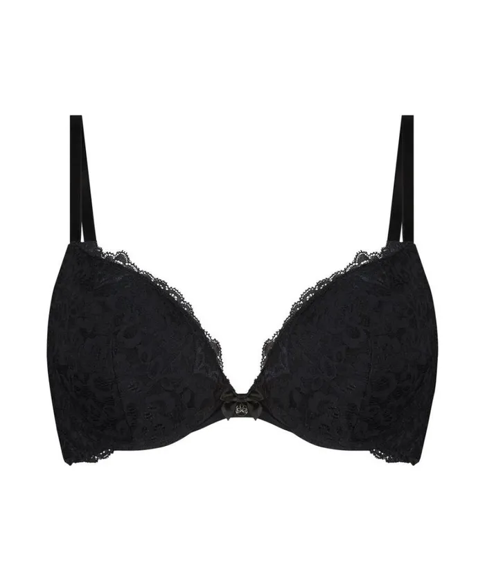 Hunkemller Marine Padded PushUp Underwired Bra 8211 Black Black 8211 Women Hunkemller Marine Padded PushUp Underwired Bra 8211 Black Black 8211 Women