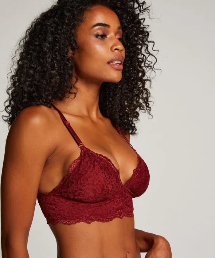 Hunkemller Marine Triagnle Bralette 8211 Red Red 8211 Women
