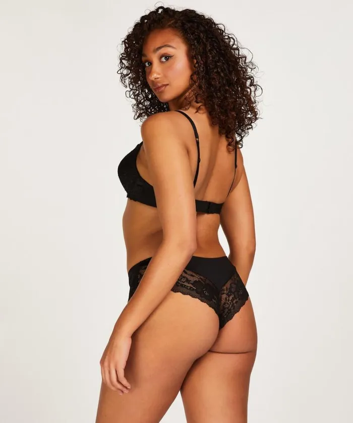 Hunkemller Maya Padded Underwired PushUp Bra 8211 Black Black 8211 Women Hunkemller Maya Padded Underwired PushUp Bra 8211 Black Black 8211 Women