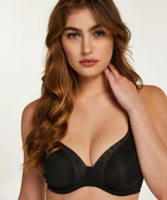 Hunkemller Mesh Nonpadded Underwired Bra 8211 Black Black 8211 Women Hunkemller Mesh Nonpadded Underwired Bra 8211 Black Black 8211 Women