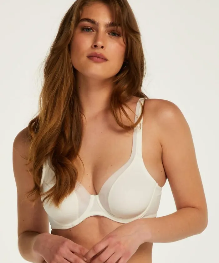 Hunkemller Mesh Nonpadded Underwired Bra 8211 White White 8211 Women