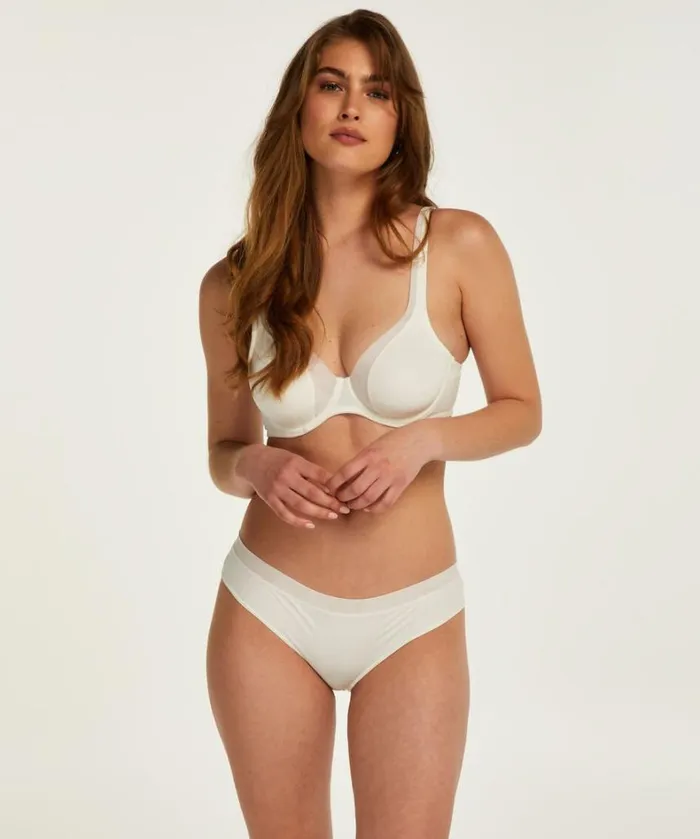 Hunkemller Mesh Nonpadded Underwired Bra 8211 White White 8211 Women