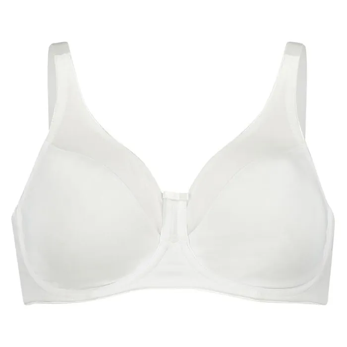 Hunkemller Nina NonPadded Underwired Minimizer Bra 8211 White White 8211 Women