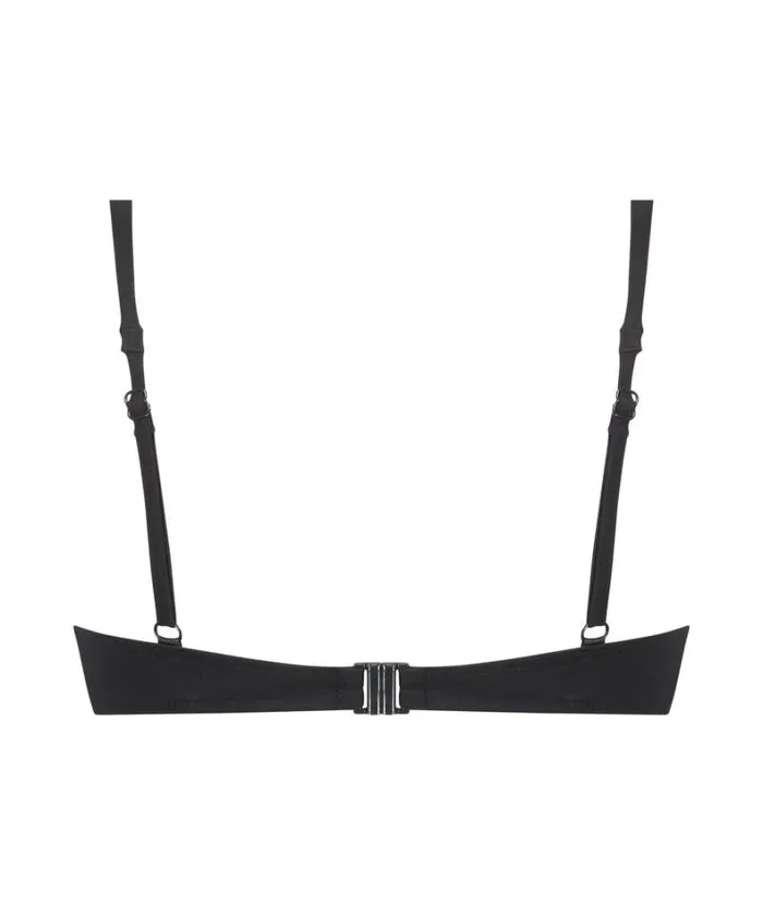 Hunkemller Padded Underwired Bikini Top Luxe Cup E 8211 Black Black 8211 Women