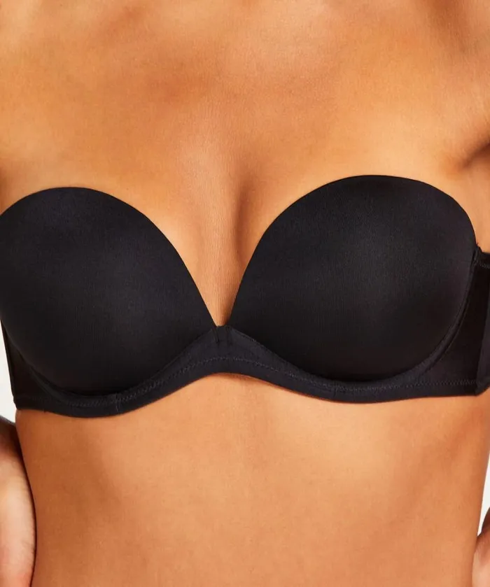 Hunkemller Padded Underwired Strapless Maximizer Bra 8211 Black Black 8211 Women Hunkemller Padded Underwired Strapless Maximizer Bra 8211 Black Black 8211 Women