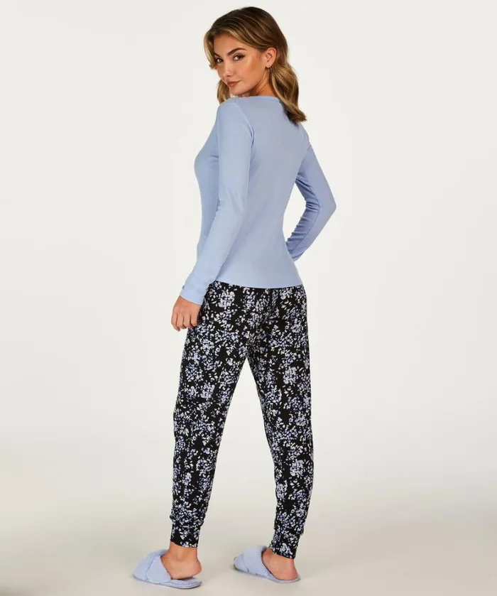 Hunkemller Petite Painted Leopard Pyjama Pants 8211 Black Black 8211 Women