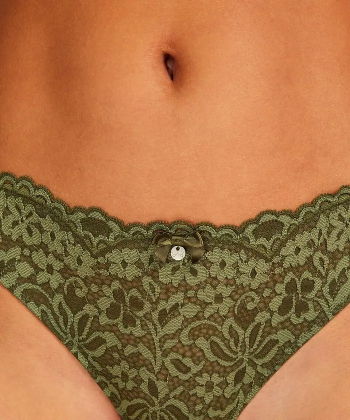 Hunkemller Rose Thong 8211 Green Green 8211 Women Hunkemller Rose Thong 8211 Green Green 8211 Women