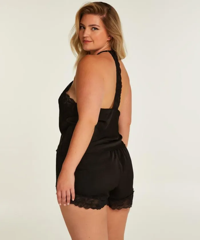 Hunkemller Satin Cami Top 8211 Black Black 8211 Women Hunkemller Satin Cami Top 8211 Black Black 8211 Women