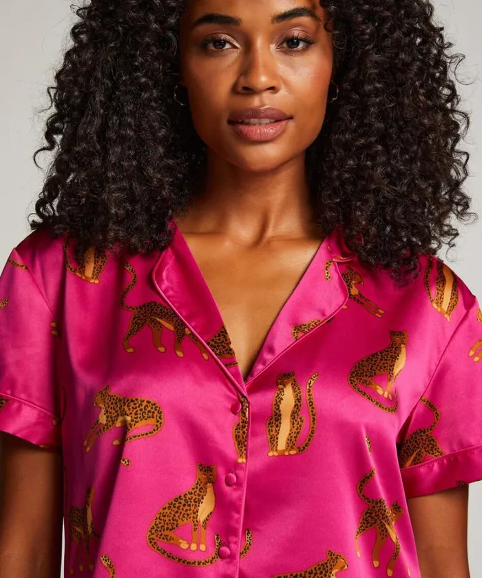 Hunkemller Satin ShortSleeved Jacket 8211 Pink Pink 8211 Women Hunkemller Satin ShortSleeved Jacket 8211 Pink Pink 8211 Women