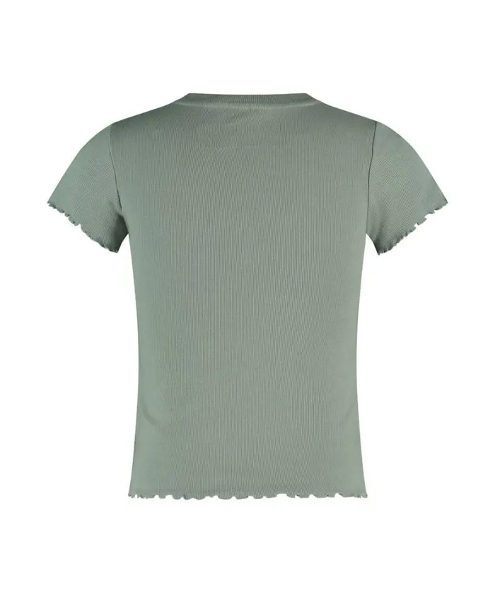 Hunkemller Short Sleeve Cotton Shirt 8211 Green Green 8211 Women
