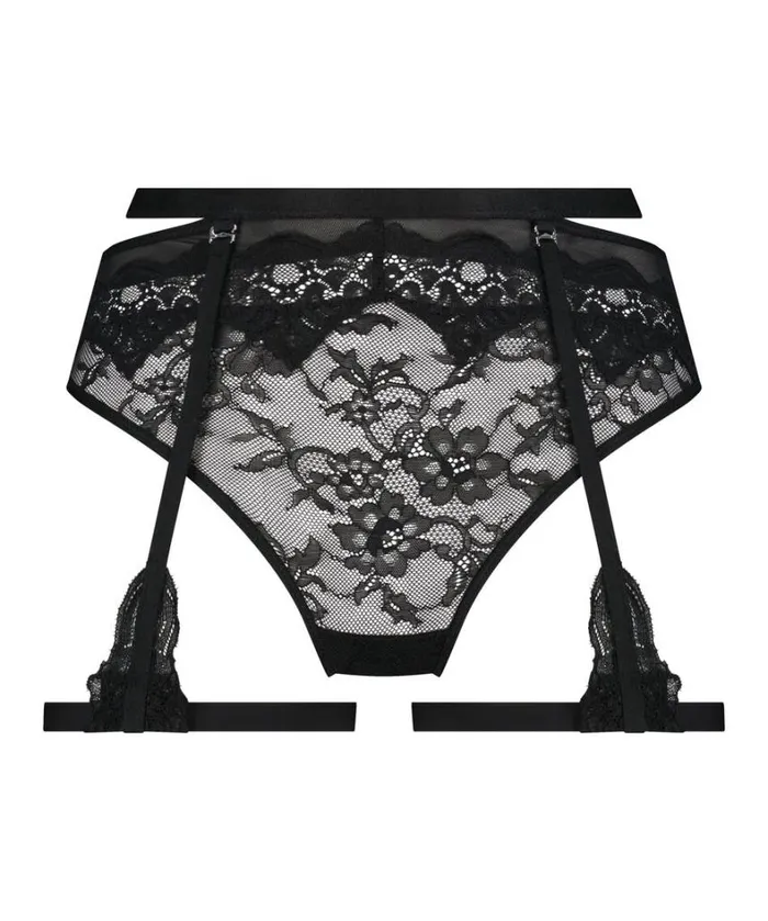Hunkemller Sienna High Leg Thong 8211 Black Black 8211 Women