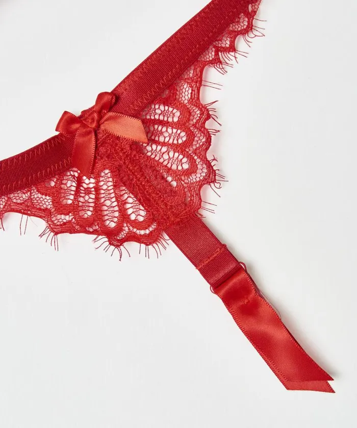Hunkemller Suspender Cuffs 8211 Red Red 8211 Women Hunkemller Suspender Cuffs 8211 Red Red 8211 Women