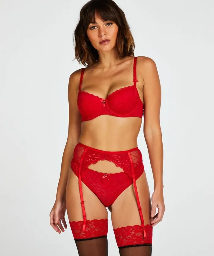 Hunkemller Suspenders 8211 Red Red 8211 Women