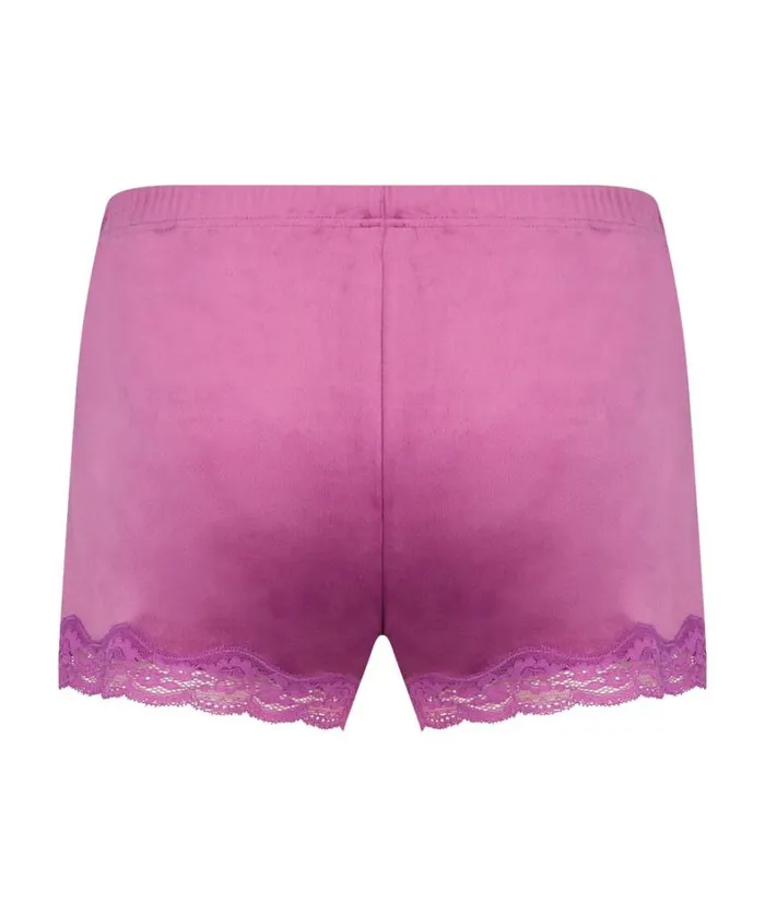 Hunkemller Velvet Lace Shorts 8211 Purple Purple 8211 Women Hunkemller Velvet Lace Shorts 8211 Purple Purple 8211 Women