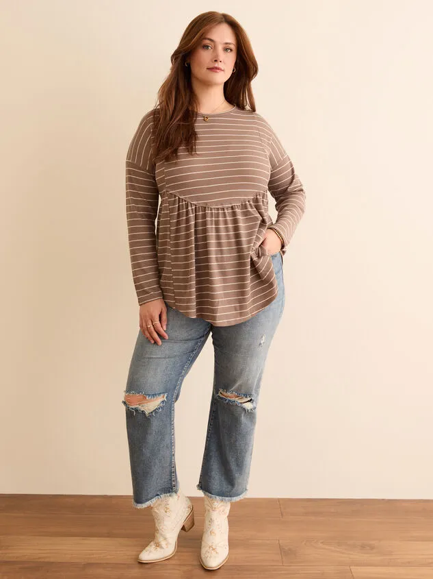Huxley Waffle Long Sleeve Top Charcoal Women Altar039d State Tops Huxley Waffle Long Sleeve Top Charcoal Women Altar039d State Tops