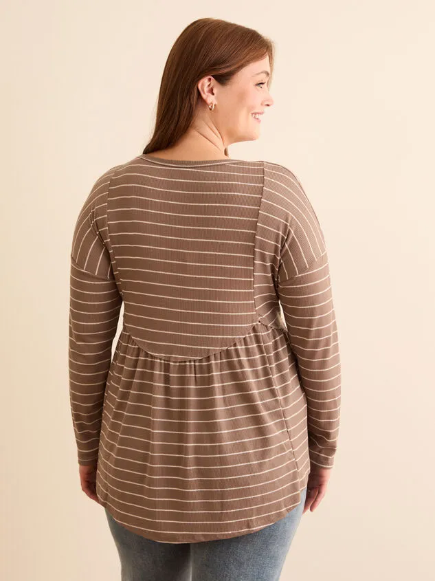 Huxley Waffle Long Sleeve Top Charcoal Women Altar039d State Tops Huxley Waffle Long Sleeve Top Charcoal Women Altar039d State Tops