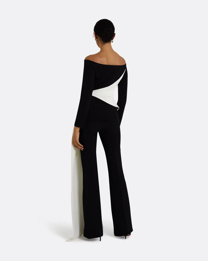 Icons Women Colette Monochrome Top Black Safiyaa