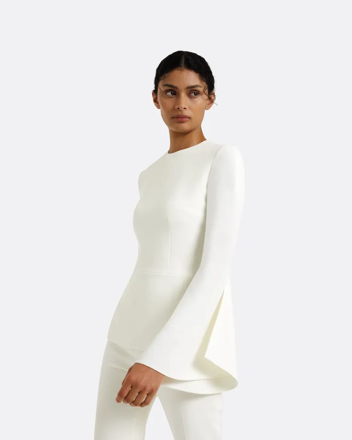 Icons Women Safiyaa Ida Ivory Top Ivory