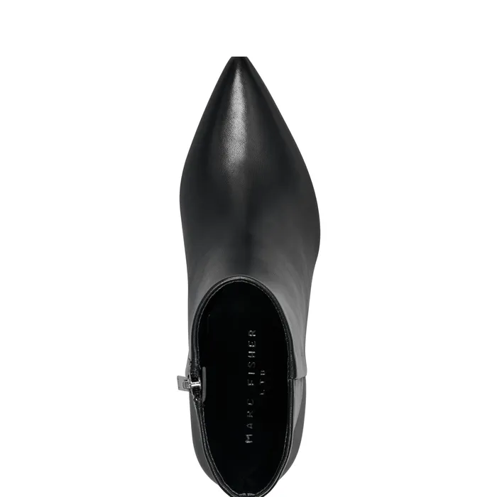 Iggy Dress Bootie Black Leather Women Booties Marc Fisher