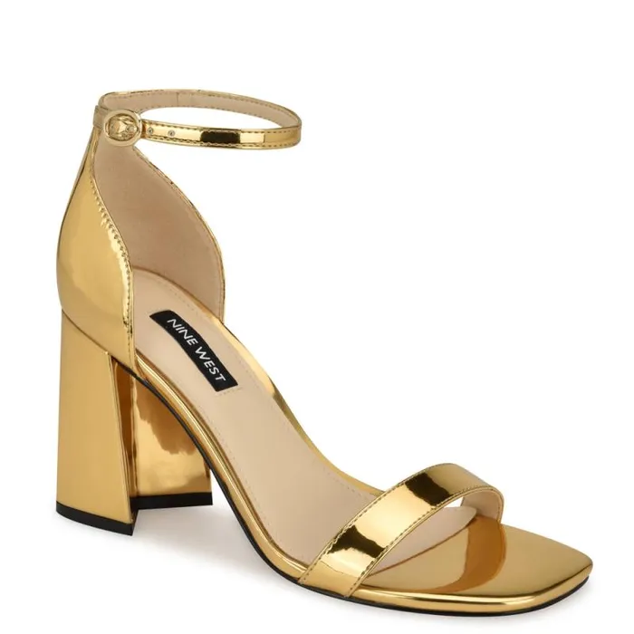 Ilea Ankle Strap Sandals Bronze Women Nine West Sandals