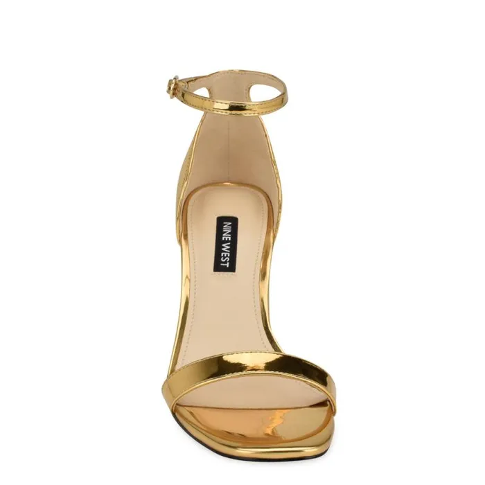 Ilea Ankle Strap Sandals Bronze Women Nine West Sandals