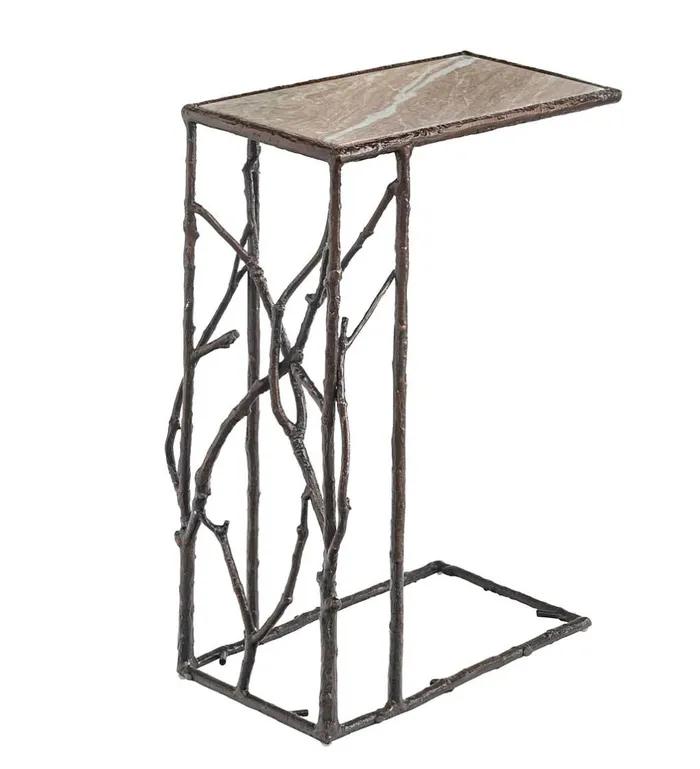 Indoor Living IndoorOutdoor Branchwater PullUp Table With Marble Top Plow and Hearth Accent Tables Indoor Living IndoorOutdoor Branchwater PullUp Table With Marble Top Plow and Hearth Accent Tables