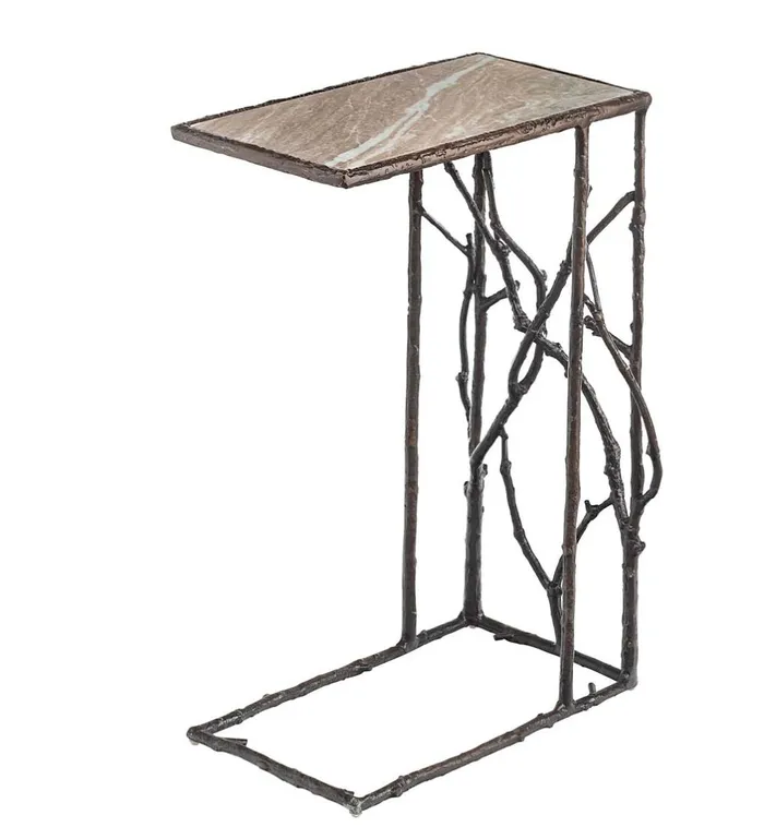 Indoor Living IndoorOutdoor Branchwater PullUp Table With Marble Top Plow and Hearth Accent Tables Indoor Living IndoorOutdoor Branchwater PullUp Table With Marble Top Plow and Hearth Accent Tables