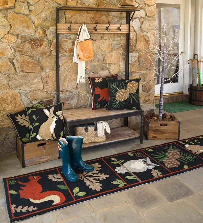 Indoor Living IndoorOutdoor Woodland Runner Plow and Hearth Small Accent Rugs