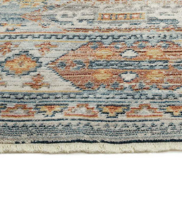 Indoor Living Strassburg Border Easy Care Polyester Rug Plow and Hearth Home Office