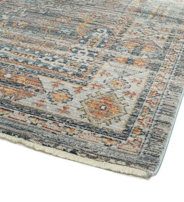 Indoor Living Strassburg Border Easy Care Polyester Rug Plow and Hearth Home Office