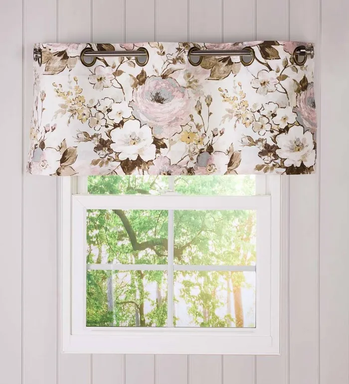 Indoor Living Thermalogic Insulated Bella Donna Floral GrommetTop Curtain Pairs Plow and Hearth Valances
