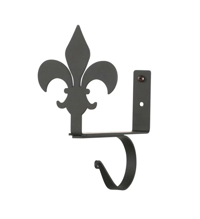 Indoor Living UsaMade Wrought Iron Curtain Shelf Brackets 8211 Bear Plow and Hearth Bath Accessories