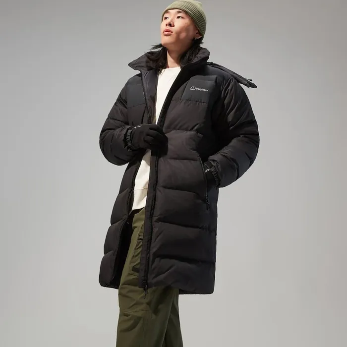 Insulated Men Berghaus Embo 2in1 Down Insulated Long Jacket 8211 Black
