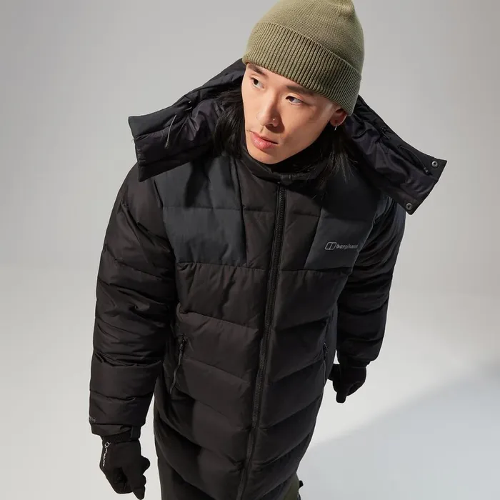 Insulated Men Berghaus Embo 2in1 Down Insulated Long Jacket 8211 Black