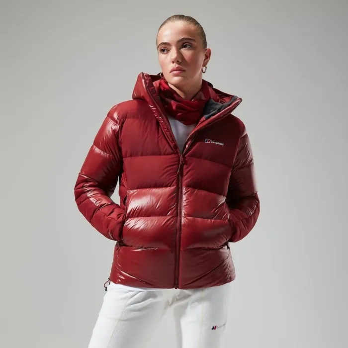 Insulated Women Berghaus Arkos Reflect Down Jacket 8211 Dark Red