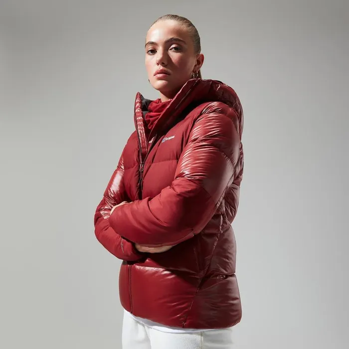 Insulated Women Berghaus Arkos Reflect Down Jacket 8211 Dark Red
