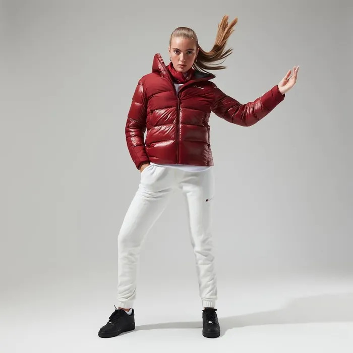 Insulated Women Berghaus Arkos Reflect Down Jacket 8211 Dark Red