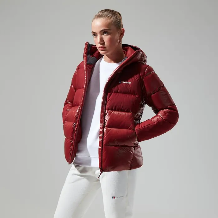 Insulated Women Berghaus Arkos Reflect Down Jacket 8211 Dark Red