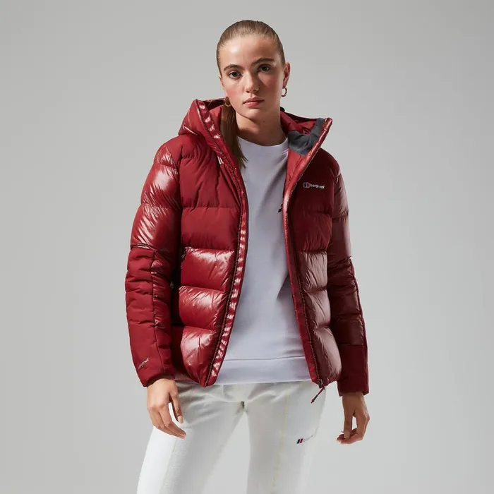 Insulated Women Berghaus Arkos Reflect Down Jacket 8211 Dark Red