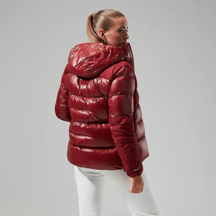 Insulated Women Berghaus Arkos Reflect Down Jacket 8211 Dark Red