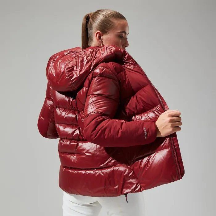 Insulated Women Berghaus Arkos Reflect Down Jacket 8211 Dark Red
